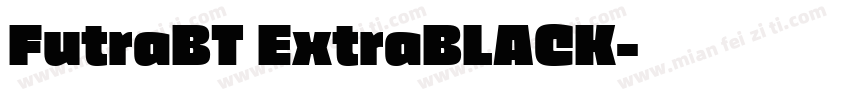 FutraBT ExtraBLACK字体转换
